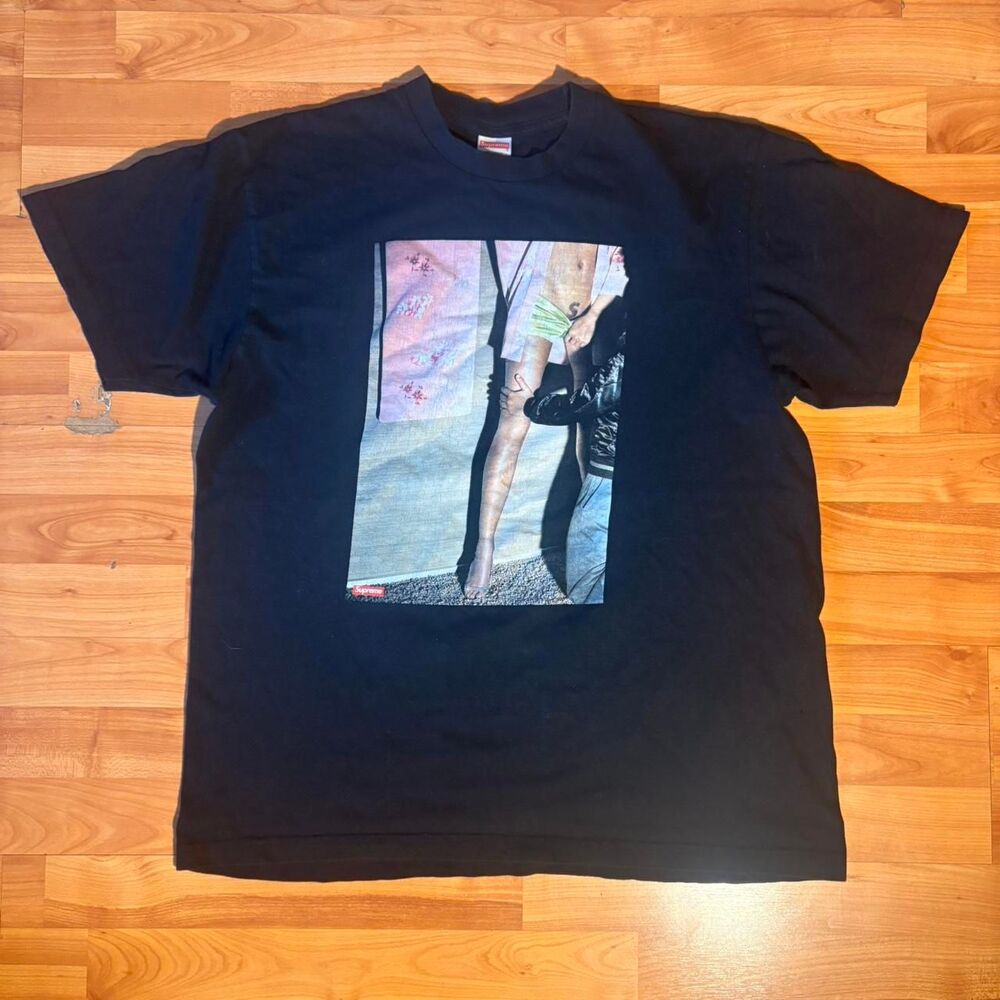 Supreme/Nan Goldin Misty and Jimmy Paulette SS18 Tee White Streetwear Hypebeast